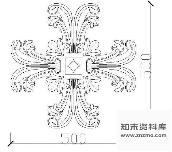 图块/节点花饰浮雕