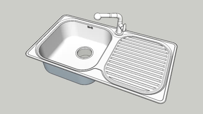 水槽 草图大师模型