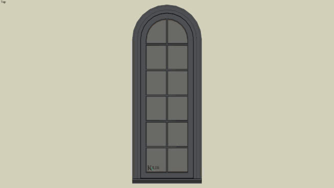 Kolbe超半圆上平开窗Kuw16-HC（F.S.2’-0”x 6’-0”R.O.2’-0 1/2”x 6’-0 1/2“） 手机 挂钟