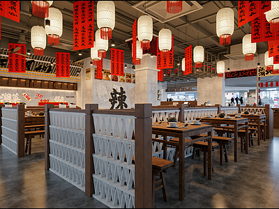 工业风火锅店