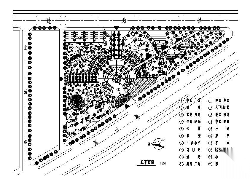 某市中心广场景观工程套图