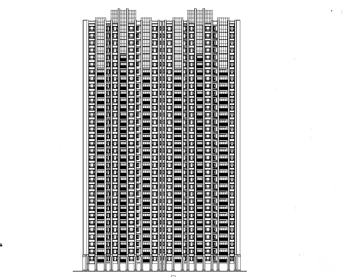 广菲克住宅小区建筑施工图（7栋）