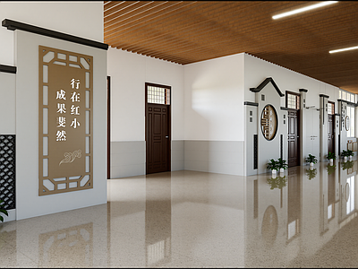 新中式民宿大厅