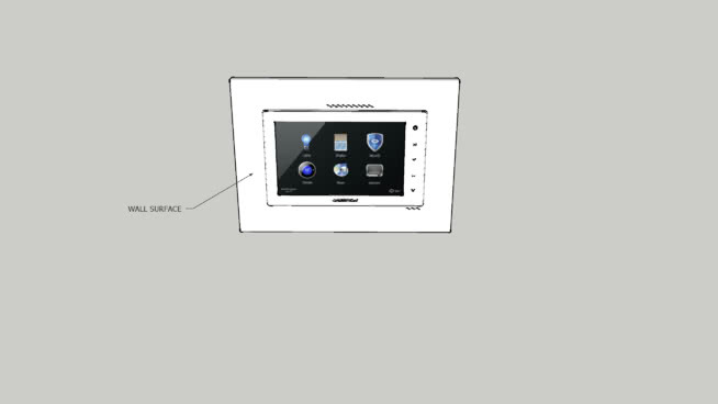 克里斯顿TSW-750和TSW-72 Wall Smart冲洗安装壁挂架 数字时钟 显示器 称 电开关 示波器