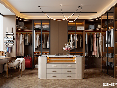现代衣帽间