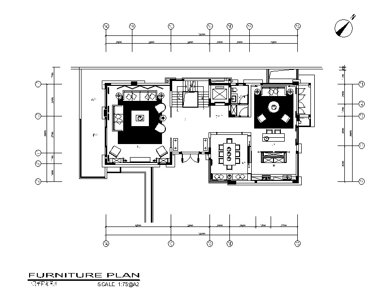 [广东]现代风格别墅建筑CAD施工图（含实景图）