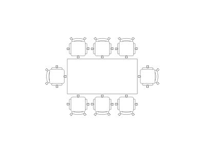 桌椅 办公空间设计模块