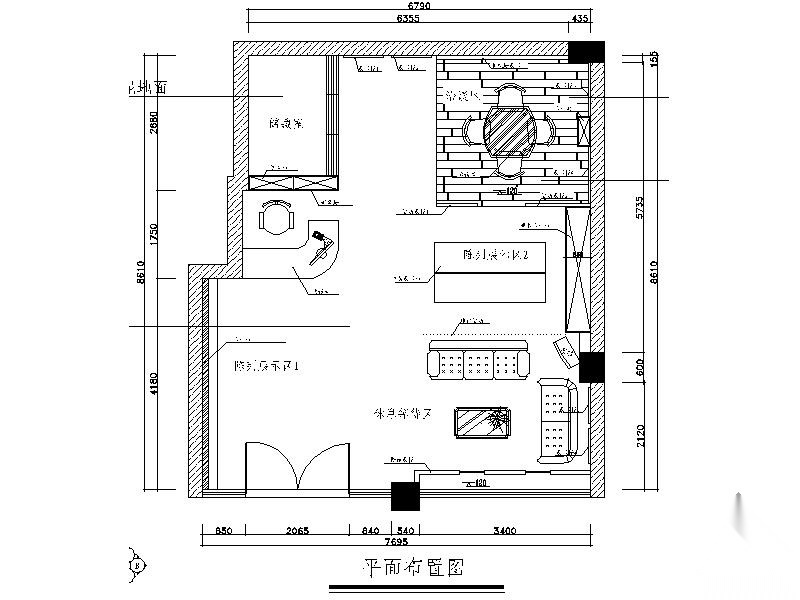 [湖南]某墙纸店面装修图（含效果）