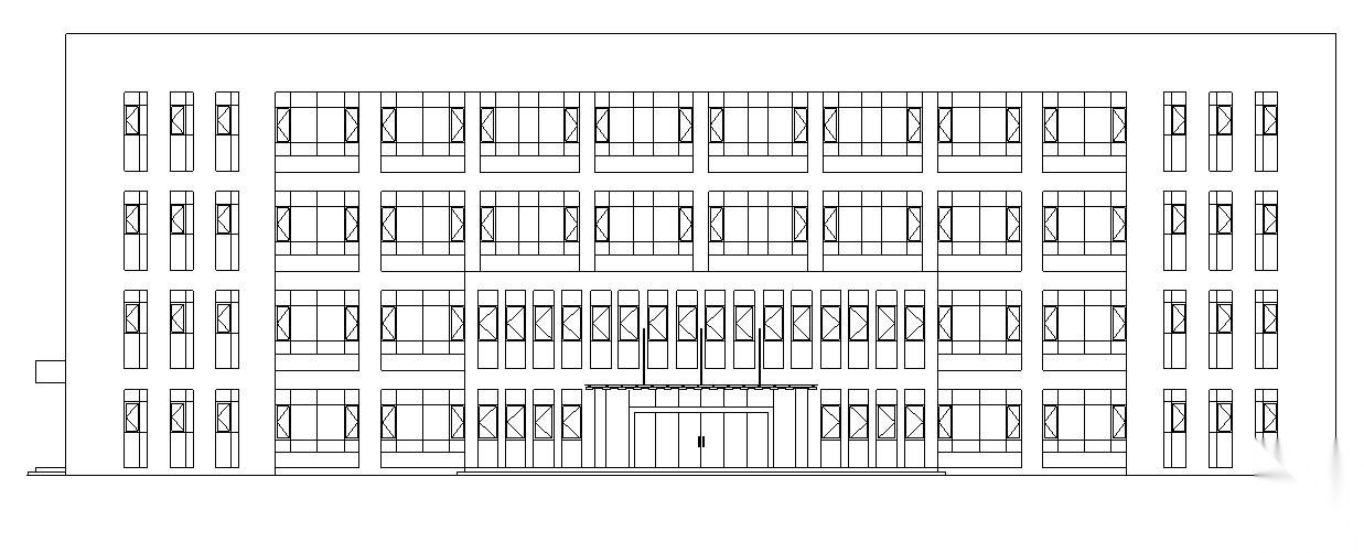 宁夏 多层剪力墙结构办公及工厂建筑施工图