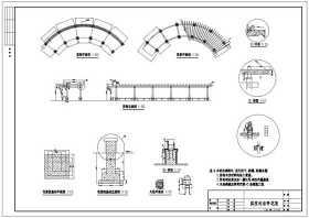 公园景观规划设计凉亭花架CAD图纸