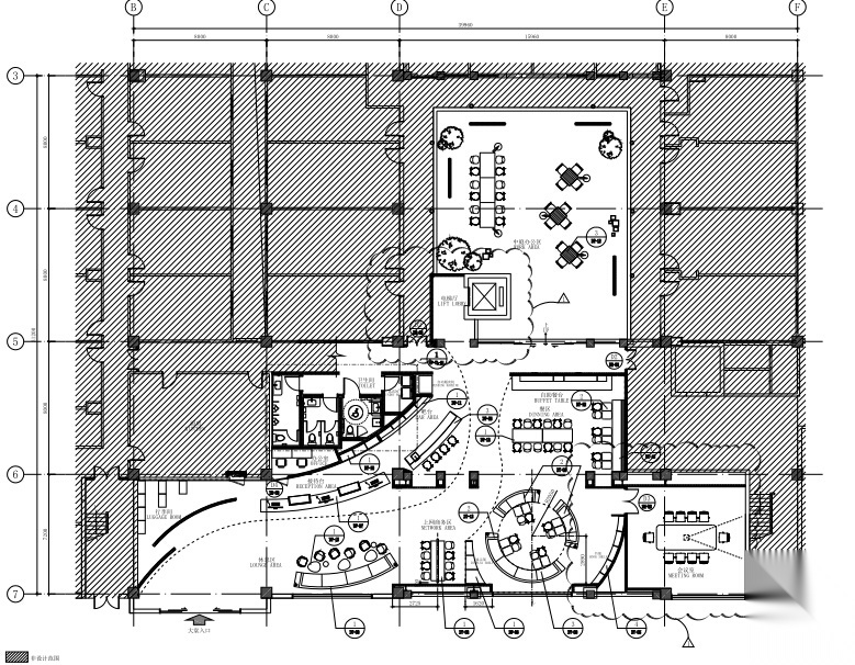 [上海]虹桥万源宜必思酒店施工图+su模型