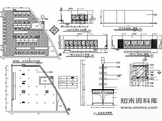 图块/节点歌剧院化妆间详图