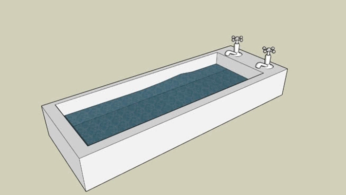 浴缸 草图大师模型