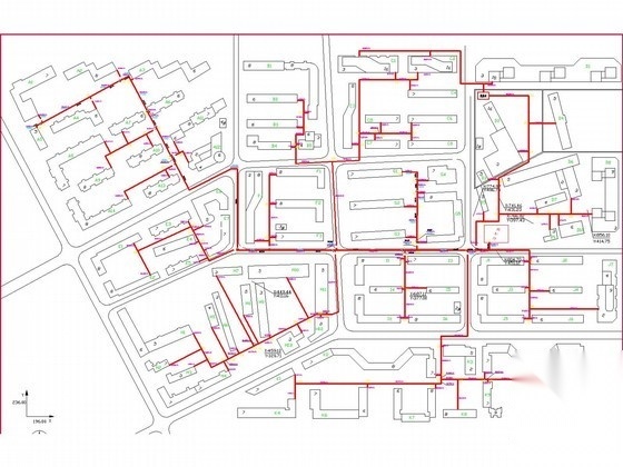 [吉林]居民小区采暖外网系统设计施工图 市政暖通