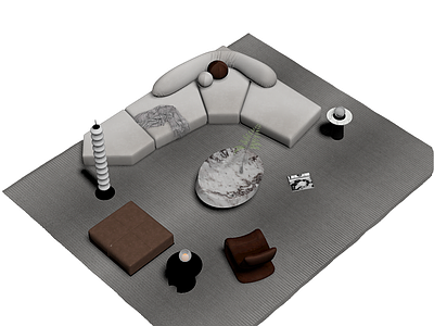 现代简约沙发组合