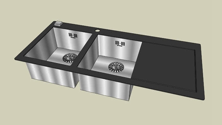 水槽 草图大师模型
