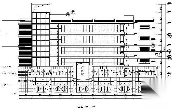 石材幕墙立面施工图 墙面通用节点