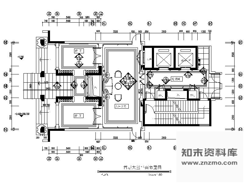 施工图重庆标准层公共区域室内装修竣工图