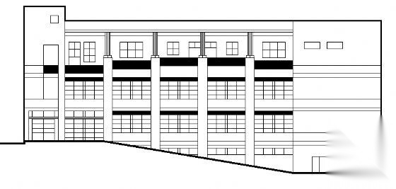 西南医院家属区招聘楼建筑施工图
