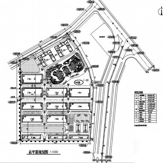 [云南]某厂区规划图 工业园区景观