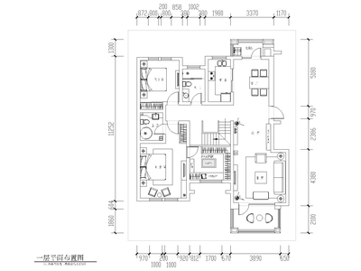 [山东]临沂谢恒煦住宅装饰CAD施工图+效果图 平层