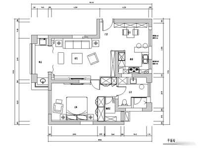 [江苏]现代奢华常熟四季花园公寓房设计施工图 效果图