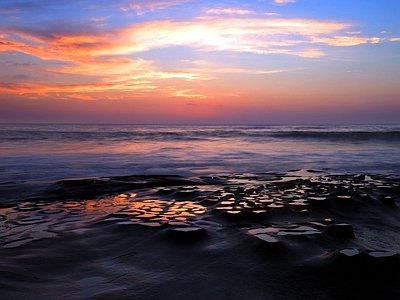 海边夕阳