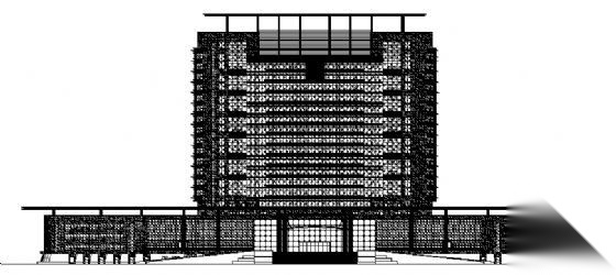 连云港市某二十一层行政中心幕墙建筑施工图