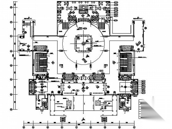 [广州]五星酒店首层大堂施工图（含实景）