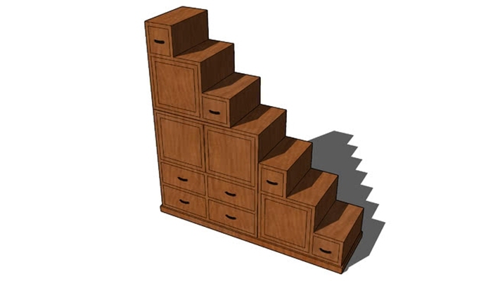 木艺楼梯 草图大师模型