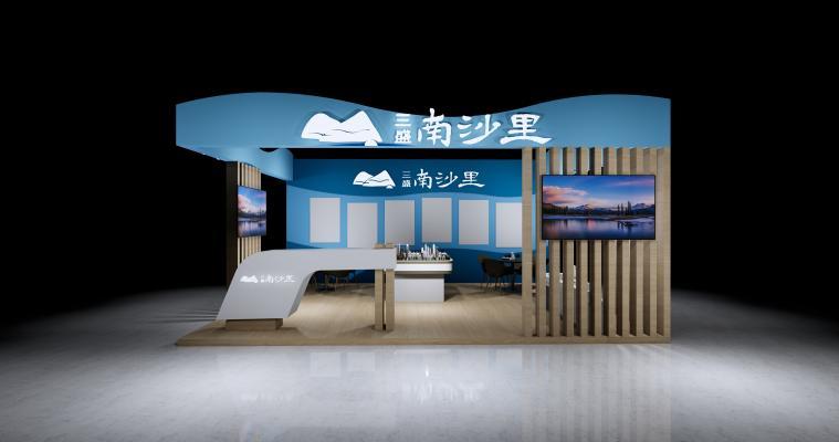 城市展厅 吧台 广告机 沙盘