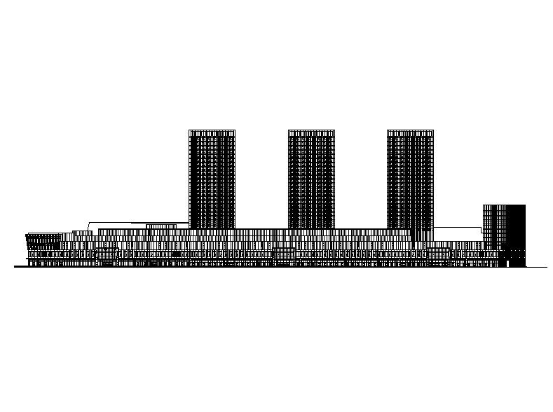 [福建]高层现代穿插式商业综合体建筑设计方案文本（含效...