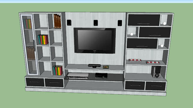 Home decorated in MDF Grigio 家庭 机 家庭影院 录音机