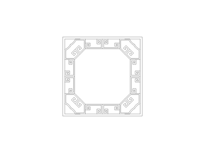 中式家具图块 图案