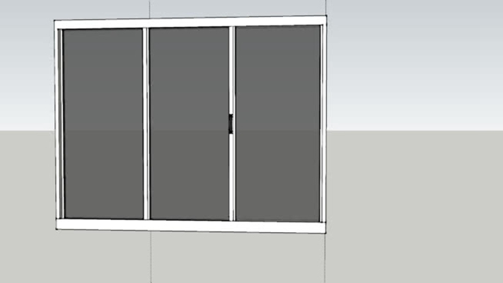 推拉窗 草图大师模型