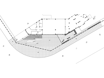 宁波北仑区售楼处周边景观项目CAD施工图