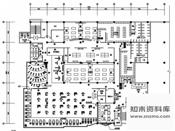 施工图1000平米健身房会所设计施工图