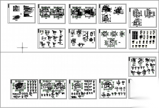 某三层别墅建筑结构全套施工图