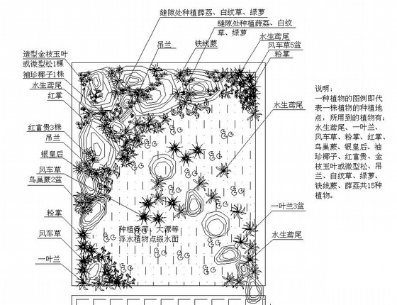 某办公区局部环境景观设计 办公工业景观