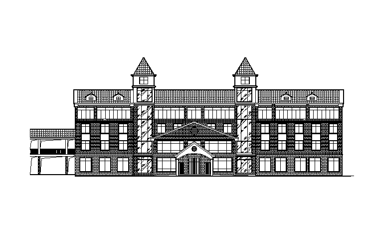 [宁夏]简欧风格职业学校别墅建筑施工图