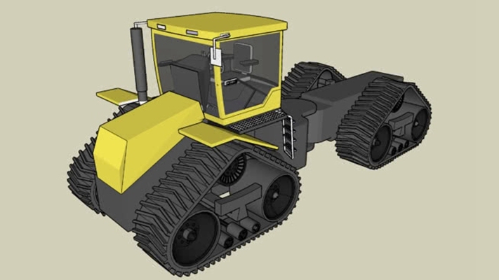 拖拉机 草图大师模型