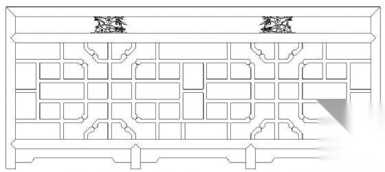 中式栏杆详图08 建筑通用节点