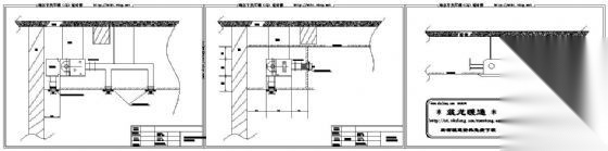 风机盘管及天花机安装示意图