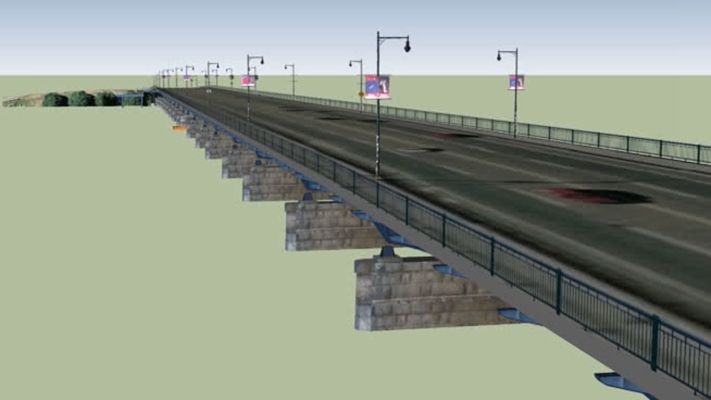 大桥 草图大师模型