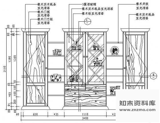 图块/节点装饰柜立面图