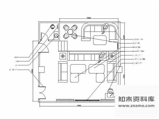 施工图重庆某商务KTV包房F施工图