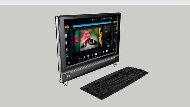 300z惠普TouchSmart电脑 电脑 笔记本电脑 显示器 键盘 鼠标