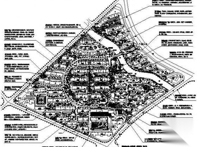 上海小区景观规划总平面 规划平面图