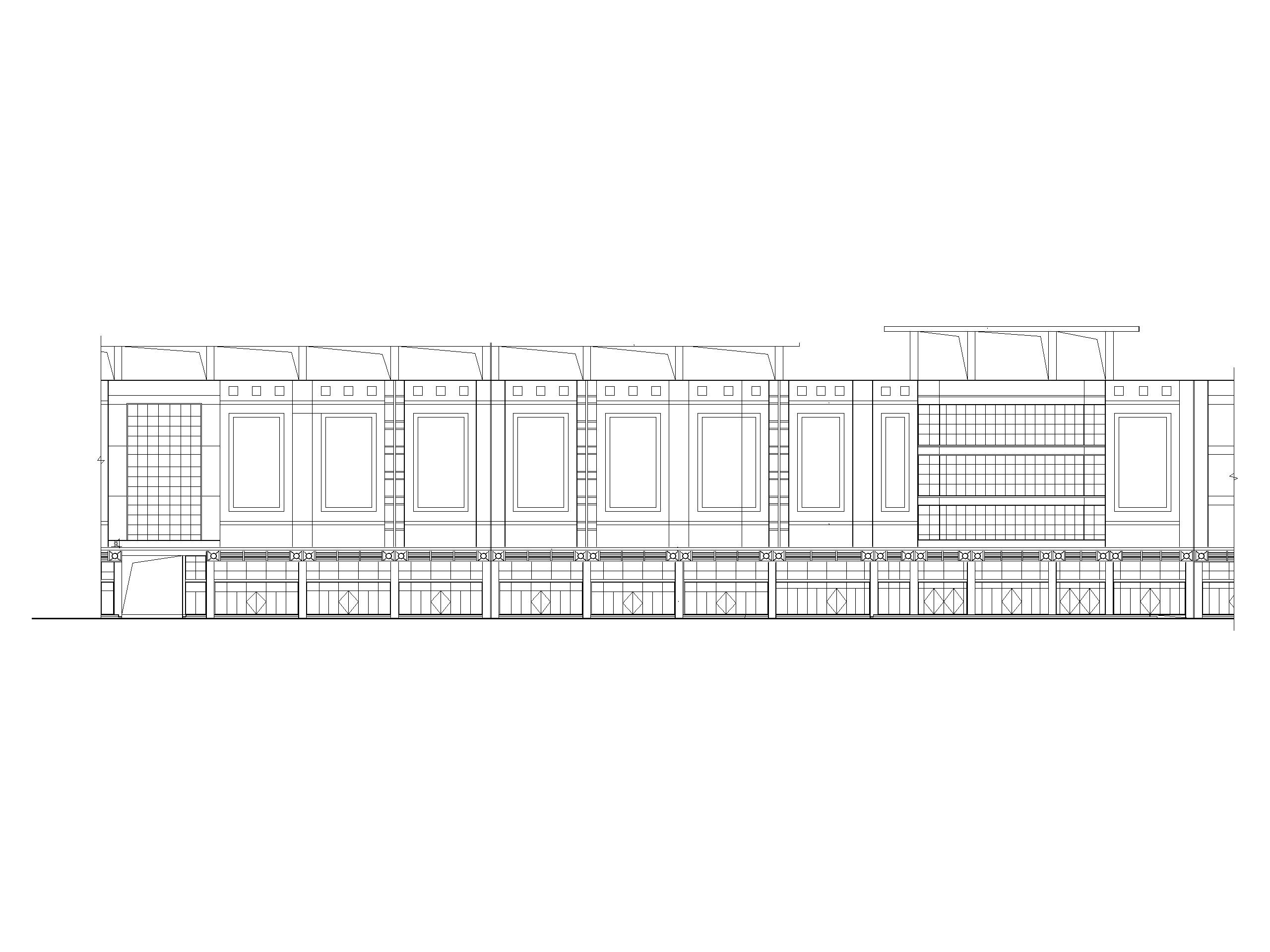 某大型四层框架结构商场建筑施工图