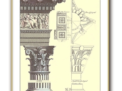 欧式建筑现代轻奢 装饰画